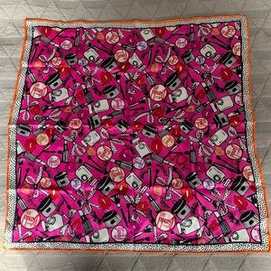 Henri Bendel silk lipstick scarf